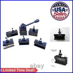 0XA Quick Change Tool Post Set Steel Mini Lathe 7x10 7x12 7x14 Turning Boring
