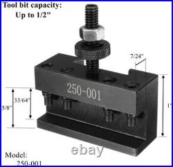 0XA Wedge Type Quick Change Tool Post Set for Mini Lathe 6-9 SWING Steel Materi