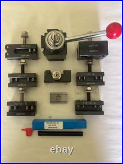 10pc WEDGE TYPE AXA QUICK CHANGE TOOLPOST & BORING BAR SET, 10 /10R SOUTH BEND