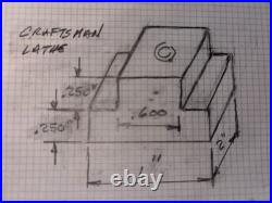 10pc WEDGE TYPE AXA QUICK CHANGE TOOLPOST SET, #101 CRAFTSMAN LATHES OR SIMULAR