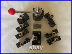 10pc WEDGE TYPE AXA QUICK CHANGE TOOLPOST SET HARDINGE, CRAFTSMAN LATHES