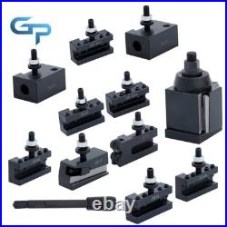 11Pc AXA Wedge Type Quick Change Tool Post 250-111 Set for 6-12 Lathe Steel