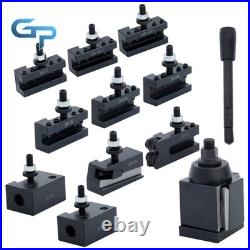 11Pc AXA Wedge Type Quick Change Tool Post 250-111 Set for 6-12 Lathe Steel