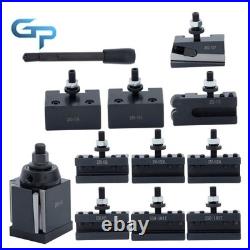 11Pc AXA Wedge Type Quick Change Tool Post 250-111 Set for 6-12 Lathe Steel