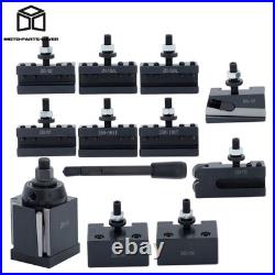 11Pcs AXA 250-111 6 12 Lathe Steel Wedge Type Quick Change Tool Post Set