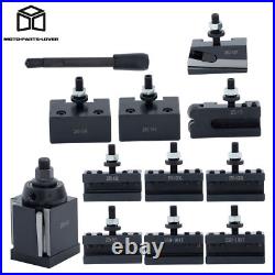 11Pcs AXA 250-111 6 12 Lathe Steel Wedge Type Quick Change Tool Post Set
