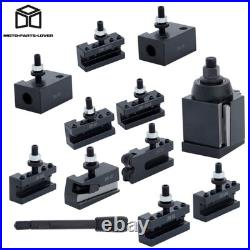 11Pcs AXA 250-111 6 12 Lathe Steel Wedge Type Quick Change Tool Post Set