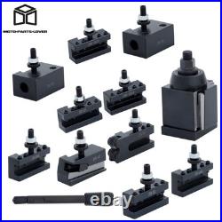 11Pcs AXA 250-111 6 12 Lathe Steel Wedge Type Quick Change Tool Post Set