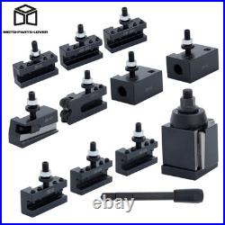 11Pcs AXA 250-111 6 12 Lathe Steel Wedge Type Quick Change Tool Post Set