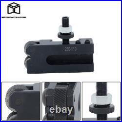 11Pcs AXA 250-111 6 12 Lathe Steel Wedge Type Quick Change Tool Post Set