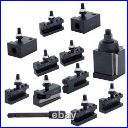 11Pcs AXA 250-111 Wedge Type Quick Change Tool Post Set for 6 12 Lathe Steel