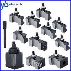 11Pcs AXA 250-111 Wedge Type Quick Change Tool Post Set for 6 12 Lathe Steel 11Pcs AXA 250-111 Wedge Type Quick Change Tool Post Set for 6 12 Lathe Steel