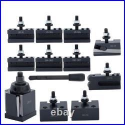 11Pcs AXA 250-111 Wedge Type Quick Change Tool Post Set for 6 12 Lathe Steel