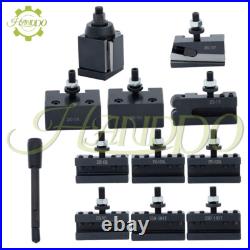 11Pcs AXA Wedge Type Quick Change Tool Post 250-111 Set Steel for 6 12 Lathe 11Pcs AXA Wedge Type Quick Change Tool Post 250-111 Set Steel for 6 12 Lathe