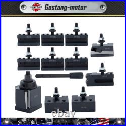 11Pcs AXA Wedge Type Quick Change Tool Post 250-111 Set for 6 12 Lathe Steel 11Pcs AXA Wedge Type Quick Change Tool Post 250-111 Set for 6 12 Lathe Steel
