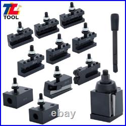 11 Pcs AXA 250-111 6 12 Type Quick Change Tool Post Set Lathe Steel Wedge