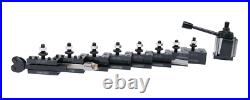 11 Pcs Wedge Type Quick Change Tool Post Set for 6-12 Lathe