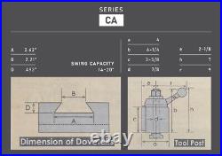 14-20 Lathe Swing CA Wedge Type Quick Change Tool Post Set 250-401 Holder