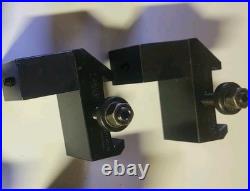 (2) Dorian QITP40-35 Quick Change Post Tool Holder Lathe 40-1 Drill Chuck Holder