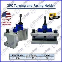 2 PCS A1D2090 Turning Tool Holder For A1 Multifix Quick Change Tool Post 540-100