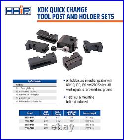 3900-5424 KDK-0 Type Quick Change Tool Post and 6 Piece Holder Set