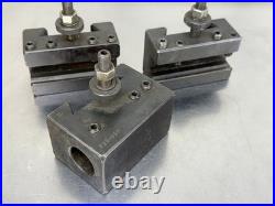 (3) DTM Quick Change Lathe Tool Holder 1 Boring Bar + Turning H90-B8A CXA