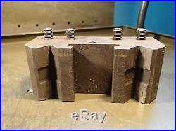 3-Way Lathe Dovetail Drop-In Quick Change Tool Post Dickson S2 Used Good Cond