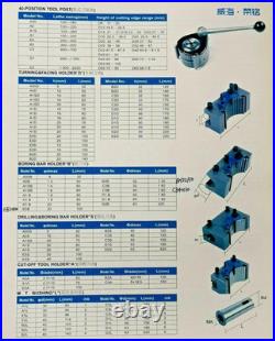 40Position Quick Change Tool Post A1 Main Block 150-300mm Lathe 6-12 Multifix