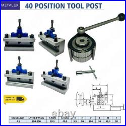 40 Position Quick Change Tool Post A1 Multifix Size With AD2090 AB2090 Holder US