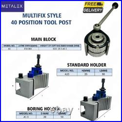40 Position Quick Change Tool Post A1 Multifix Size With AD2090 AB2090 Holder US