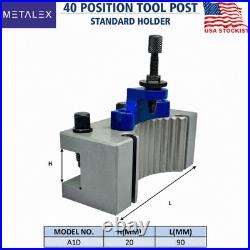 40 Position Quick Change Tool Post A1 Multifix Size With AD2090 AB2090 Holder US