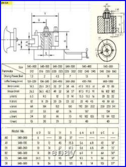 40 Position Quick Change Tool Post A1 Multifix Size With AD2090 AB2090 Holder US