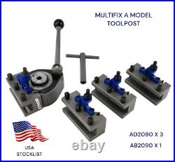 40 Position Quick Change Tool Post Multifix A1 With AD2090 AB2090 Holder in US 40 Position Quick Change Tool Post Multifix A1 With AD2090 AB2090 Holder in US