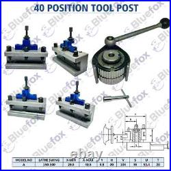 40 Position Quick Change Tool Post Multifix A1 With AD2090 AB2090 Holder in US