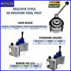40 Position Quick Change Tool Post Multifix Size A1 With A1D2090 A1B2090 Holders