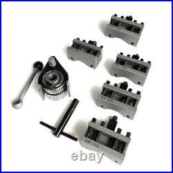 40 Position Quick Change Tool Post for Swing 120-220mm Lathe With 5PCS Holder
