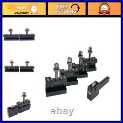 4PC Lathe Tool Holder Set for Quick Change Tool Post + 1PC Burnishing Tool Smo