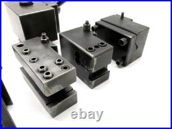 4-D-M MACHINE #200 SERIES QUICK-CHANGE TOOL POST with 5 HOLDERS