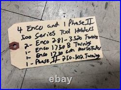 4 Enco & 1 PHASE II DA Size Quick Change Tool Holder 4 TURNING & 1 MORSE TAPER 4 Enco & 1 PHASE II DA Size Quick Change Tool Holder 4 TURNING & 1 MORSE TAPER