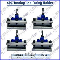 4 PCS A1D2090 Turning Tool Holder For A1 Multifix Quick Change Tool Post 540-100