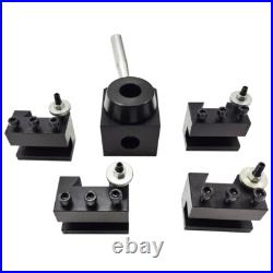5Pcs High Precision Wedge Type Quick Change Tool Post Holder Set For Lathe 0.59