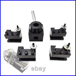 5 Pcs 0.59 Wedge Type Quick Change Tool Post Set for Lathe with a Storage Box 5 Pcs 0.59 Wedge Type Quick Change Tool Post Set for Lathe with a Storage Box