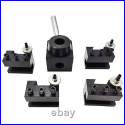 5 Pcs 0.59 Wedge Type Quick Change Tool Post Set for Lathe with a Storage Box 5 Pcs 0.59 Wedge Type Quick Change Tool Post Set for Lathe with a Storage Box