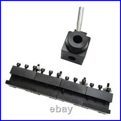5 Pcs 0.59 Wedge Type Quick Change Tool Post Set for Lathe with a Storage Box 5 Pcs 0.59 Wedge Type Quick Change Tool Post Set for Lathe with a Storage Box