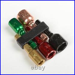 5pc COLOR-CODED QUICK CHANGE MAGNETIC NUT SETTER SET DRIVER TOOL 1/4 Shank