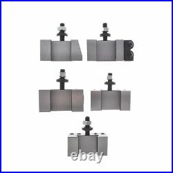 6PC AXA Size 250-100 Set Piston Type Quick Change Tool Post Set For Lathe 6- 12