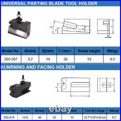 6Pack Wedge Type Quick Change Tool Post Set Fit for 6-9inch Swing Small Lathe