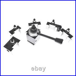 6Pcs AXA 250-100 Size Piston Type Quick Change Tool Post Set For Lathe 6- 12 6Pcs AXA 250-100 Size Piston Type Quick Change Tool Post Set For Lathe 6- 12