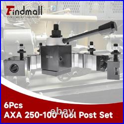 6Pcs AXA 250-100 Tool Post Set CNC High Accuracy Piston Type Quick Change Tool P