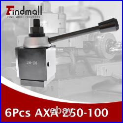 6Pcs AXA 250-100 Tool Post Set CNC High Accuracy Piston Type Quick Change Tool P